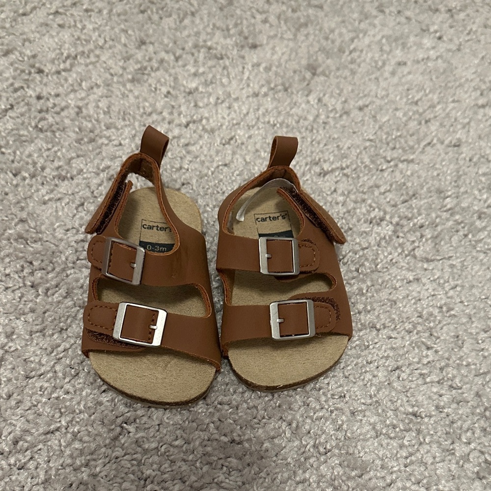 Carter's Tan Kids Sandals with Buckles
